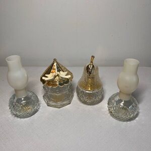 Avon decorative perfume bottles from the 1970s and 1980s. Empty. Great displays